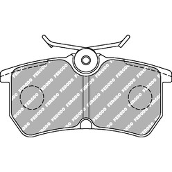 Plaquettes de Freins Arrière Ferodo DS2500 pour Ford Focus RS 1